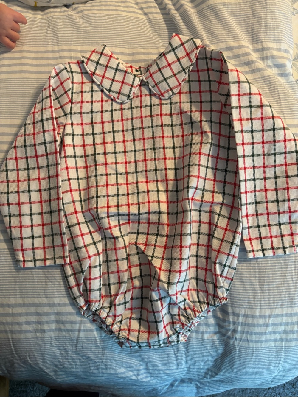 Beaufort Bonnet Company Peter Pan Collar Shirt, Woven in Old Town Tattersall